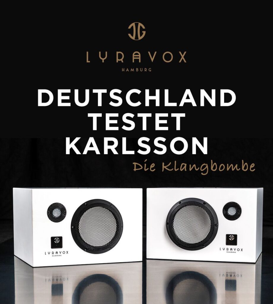 Lyravox Karlsson Aktivlautsprecher Klangbombe Testpaket